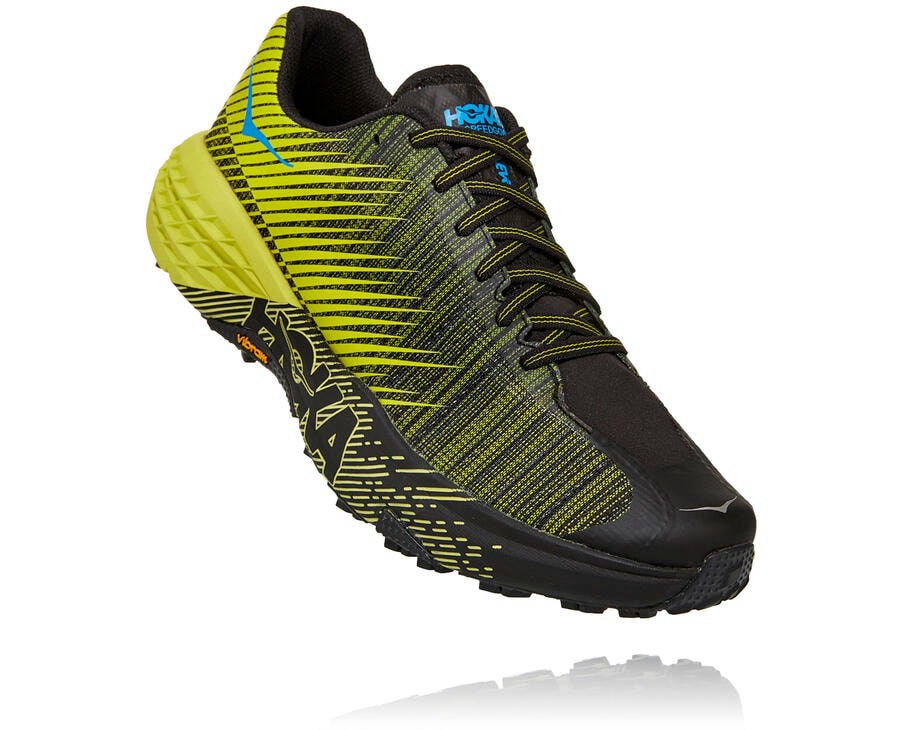 Hoka One One Trail Schoenen Dames - Evo Speedgoat - Zwart/Groen - VP4852791